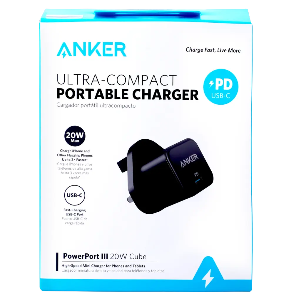 Anker PowerPort III 20 W Cube Black - view 3