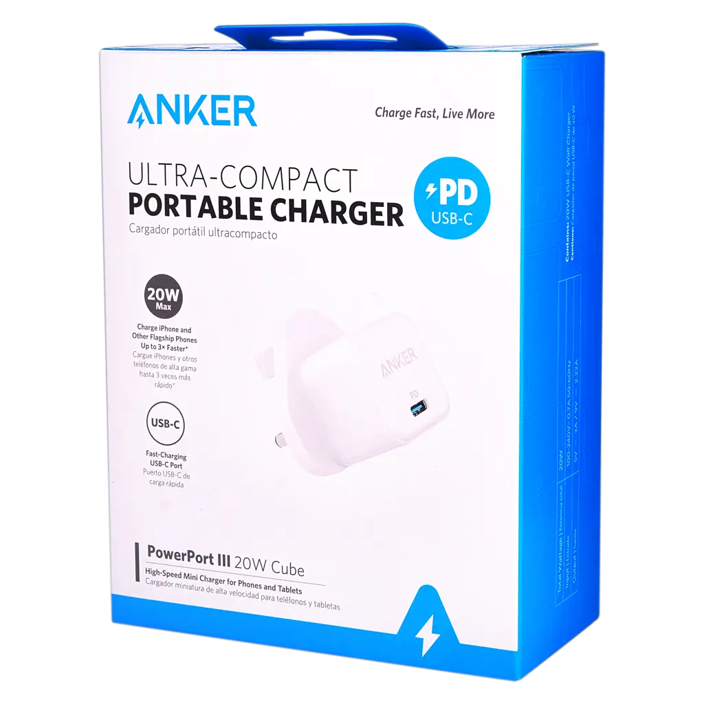 Anker PowerPort III 20 W Cube White - view 2