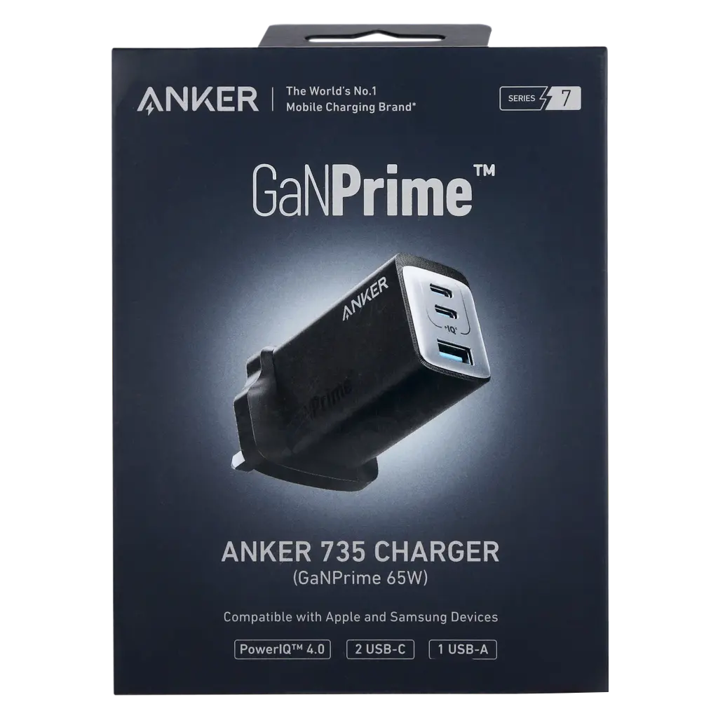 Anker Charger GaNPrime 65W 3 Ports 2 USBC & 1 USB A Black - view 3