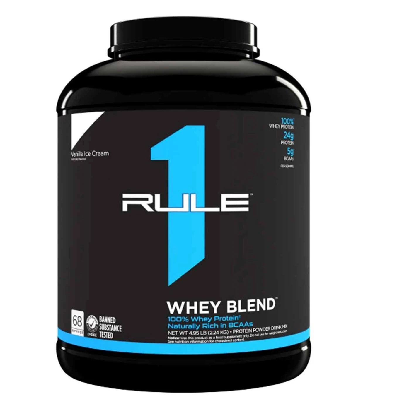 Rule 1 Whey Blend 68 Serv Vanilla Ice Cream 2.24 Kg