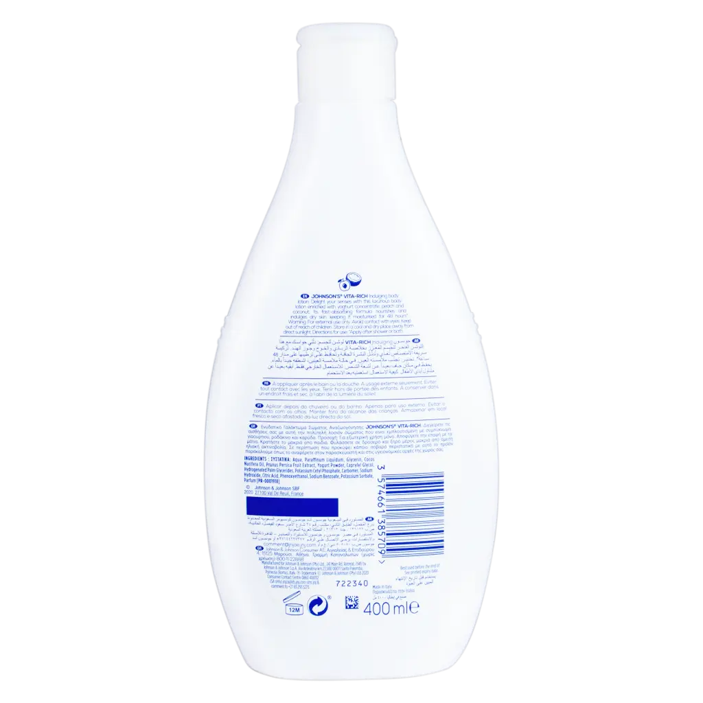 Johnson's Body Lotion Vita Rich Smoothies Indulging Yoghurt  Peach & Coconut 400 ml - view 3