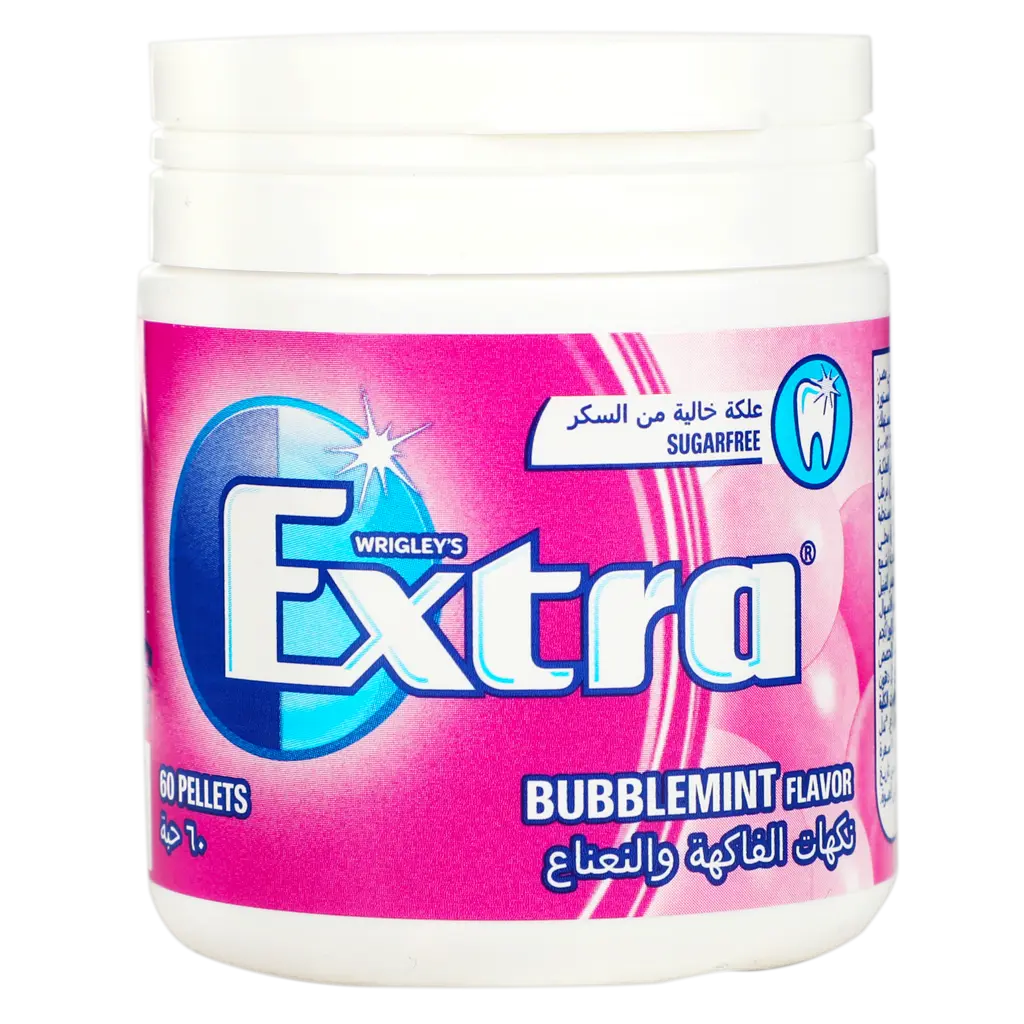 Extra 60 Pellet Bubblemint Gum 60 pieces - view 1