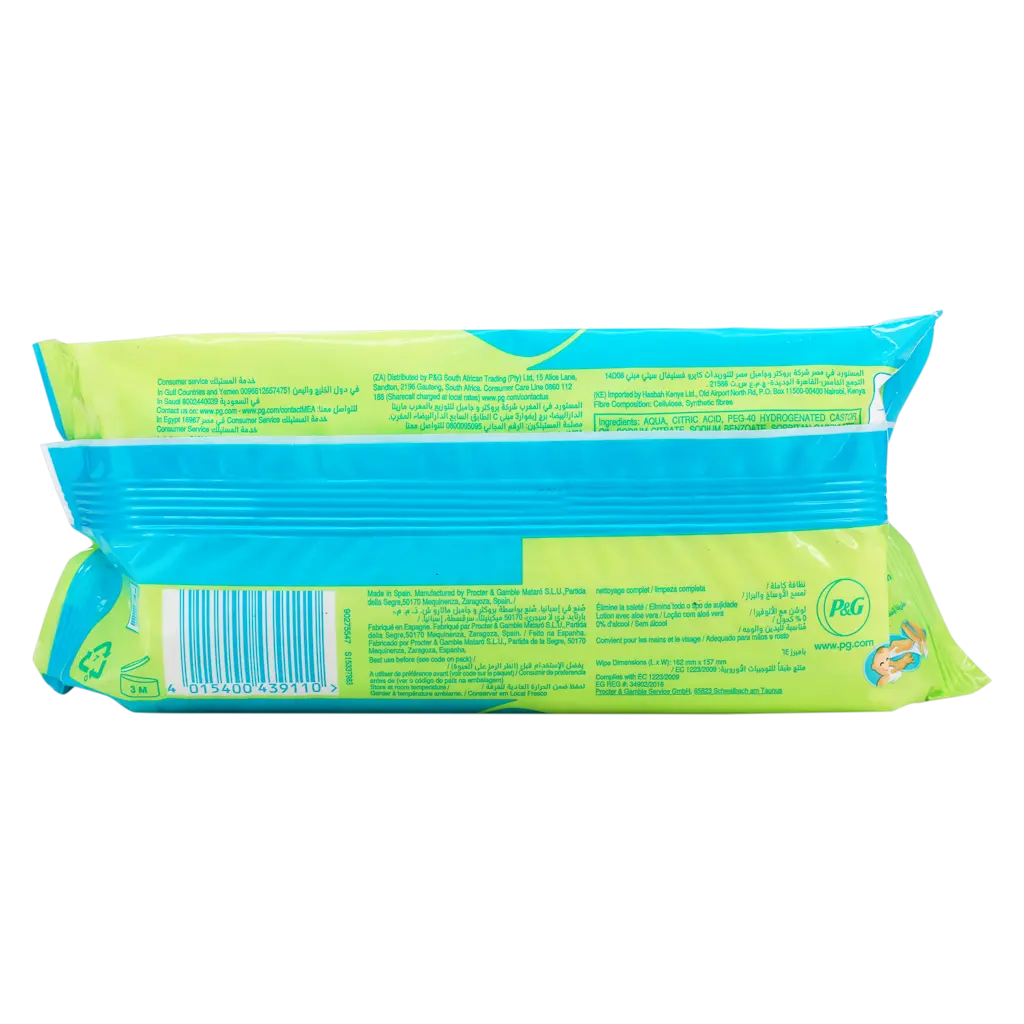 Pampers Complete Clean Baby Wipes with 0% Alcohol 64 Wipes - view 2