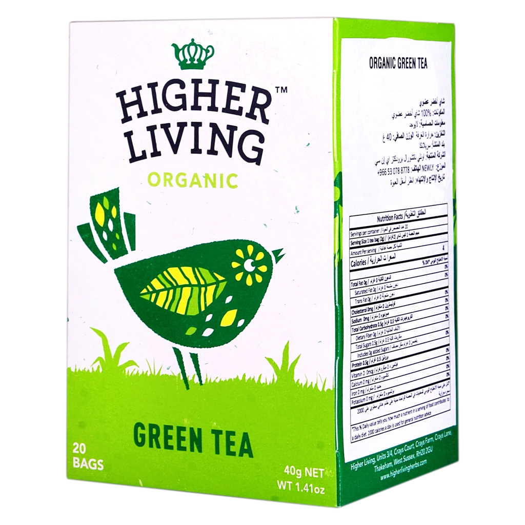 Higher Living Organic Green Tea 20 Bags