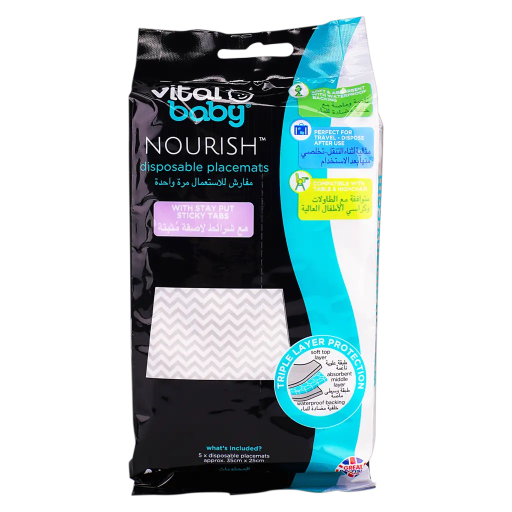 Vital Baby Nourish Disposable Placemats 5 Pcs - view 1