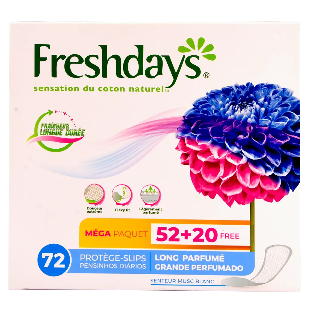 Sanita Freshdays Panty Liner Long Scented 52 Pads+20 Pads Free - view 3