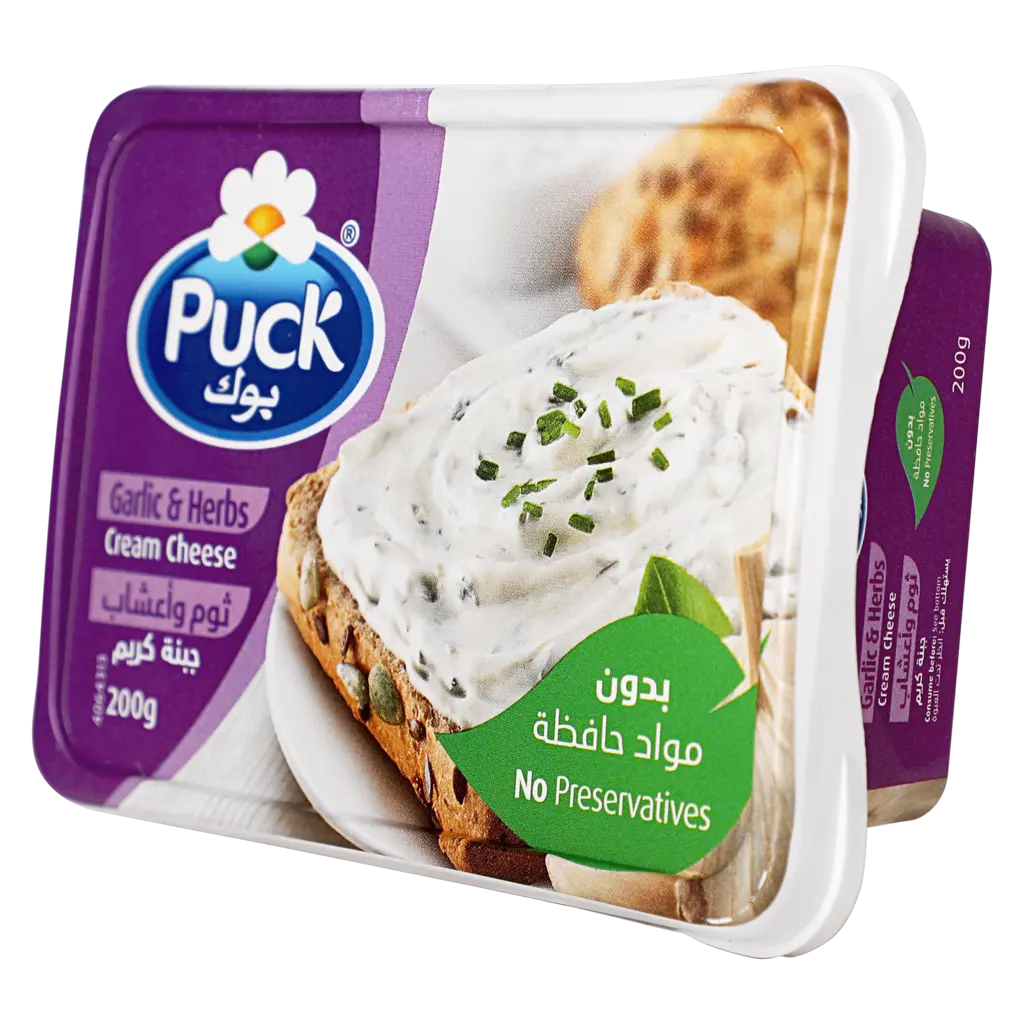 Puck Tub Garlic and Herbs Cream Cheese 200 gm - view 4