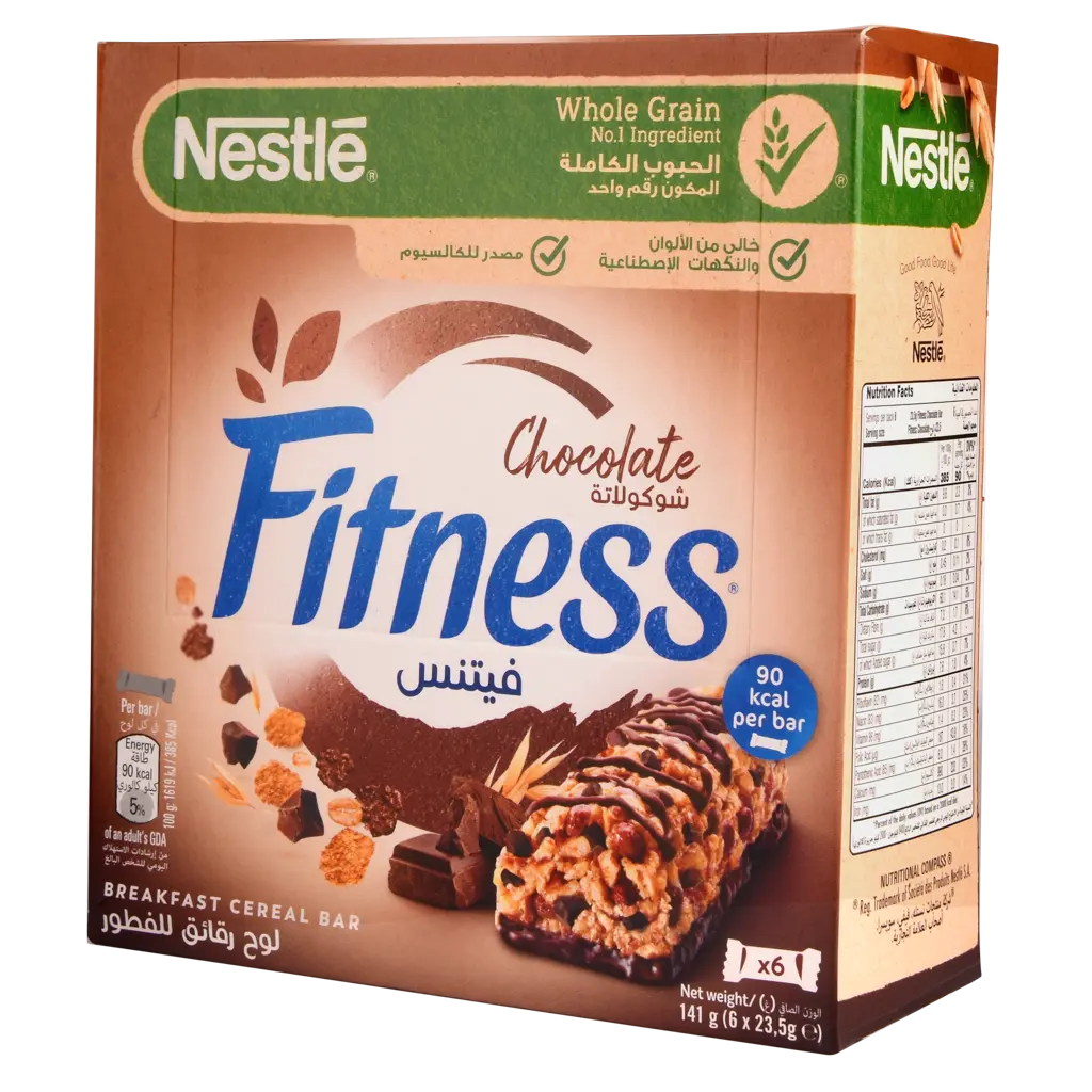 Fitness Breakfast Bars Cereal Chocolate 6 * 23.5 gm  - view 1