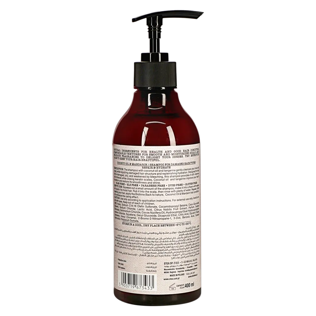 Biotinne Shampoo Coconut Oil & Mandarin 400 ml - view 2