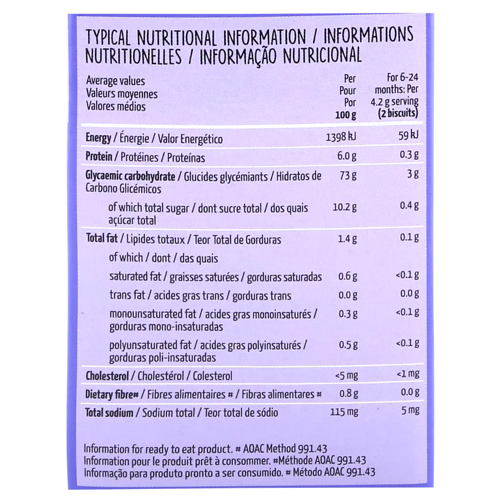 Hey Baby Blueberry Teething Biscuits 12 Pack - view 3
