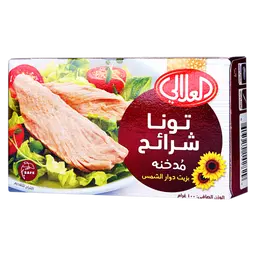 Al Alali Tuna Slices Smoked In Sunflower Oil 100 Gm