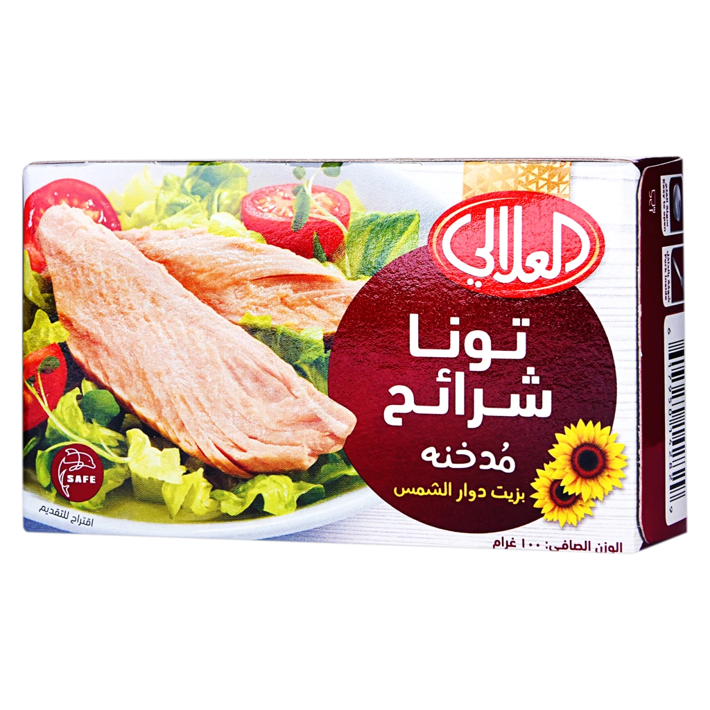 Al Alali Tuna Slices Smoked In Sunflower Oil 100 Gm