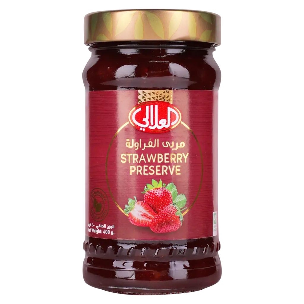 العلالي مربى قطع فاكهه فراولة 400 جم - view 1
