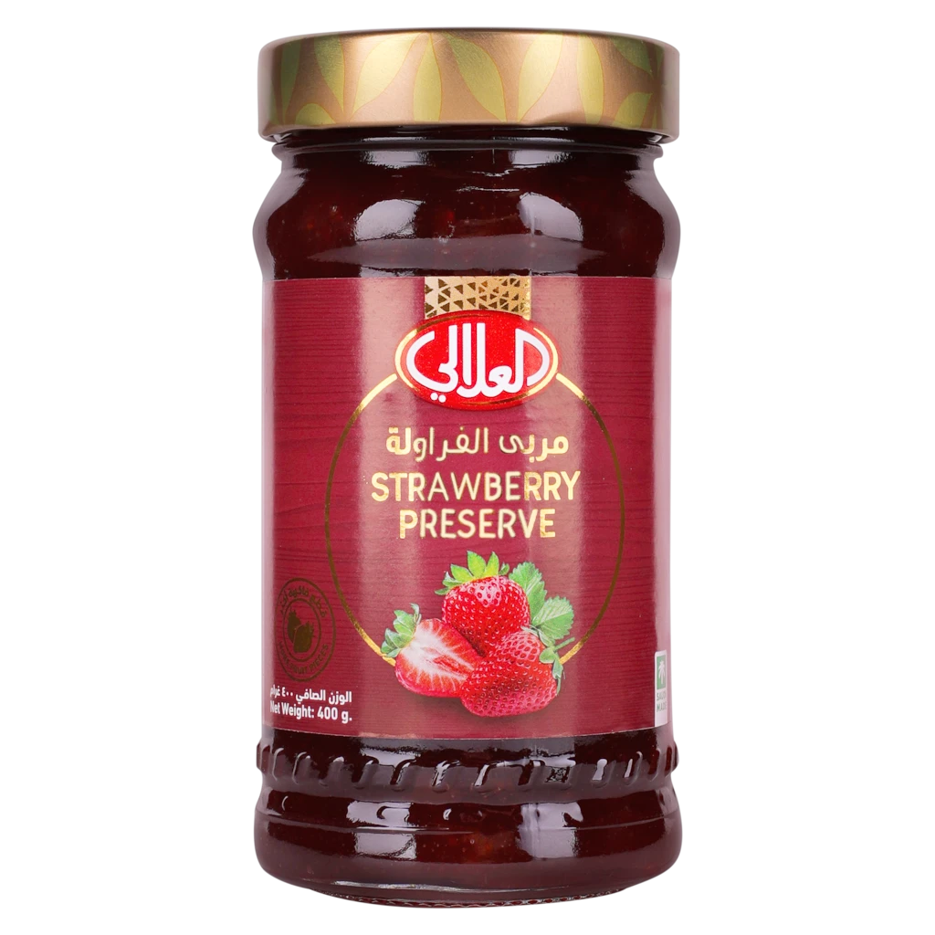 العلالي مربى قطع فاكهه فراولة 400 جم