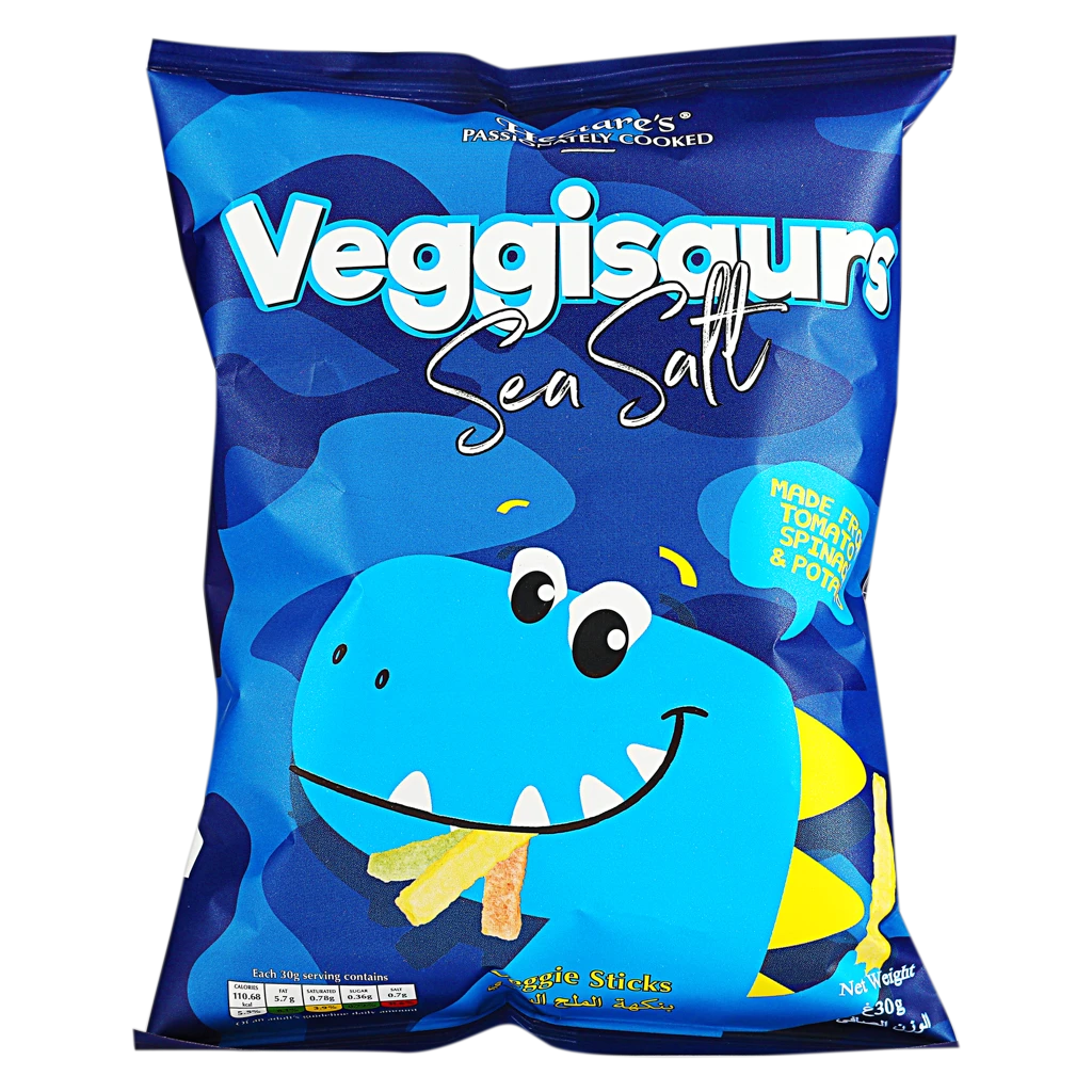 Hectare's Veggisaurs Sea Salt Chips 30G