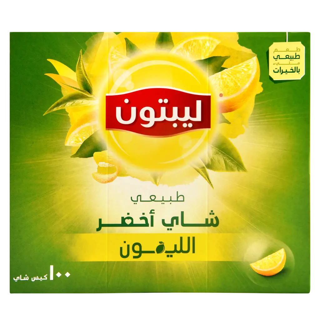 ليبتون شاي اخضر بالليمون 100 كيس - view 3