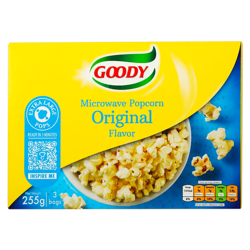 Goody Microwavable Popcorn Natural Flavor 3 pcs  85 gm - view 3