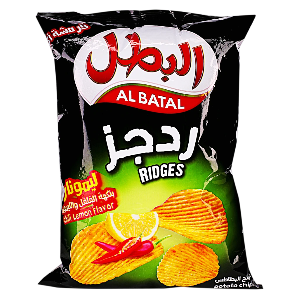 البطل ردجز رقائق بطاطس بالفلفل و الليمون 155 جم