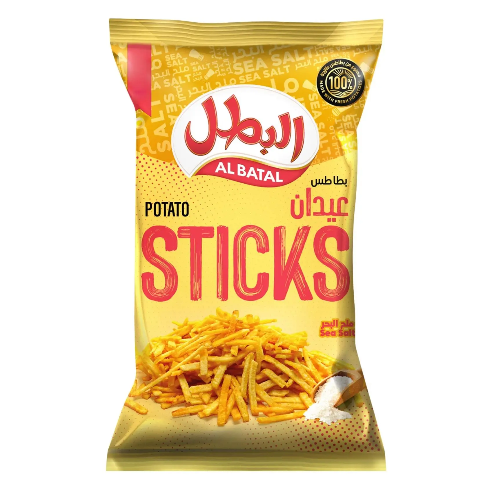 Al Batal Potato Sticks Sea Salt 80 gm - view 1