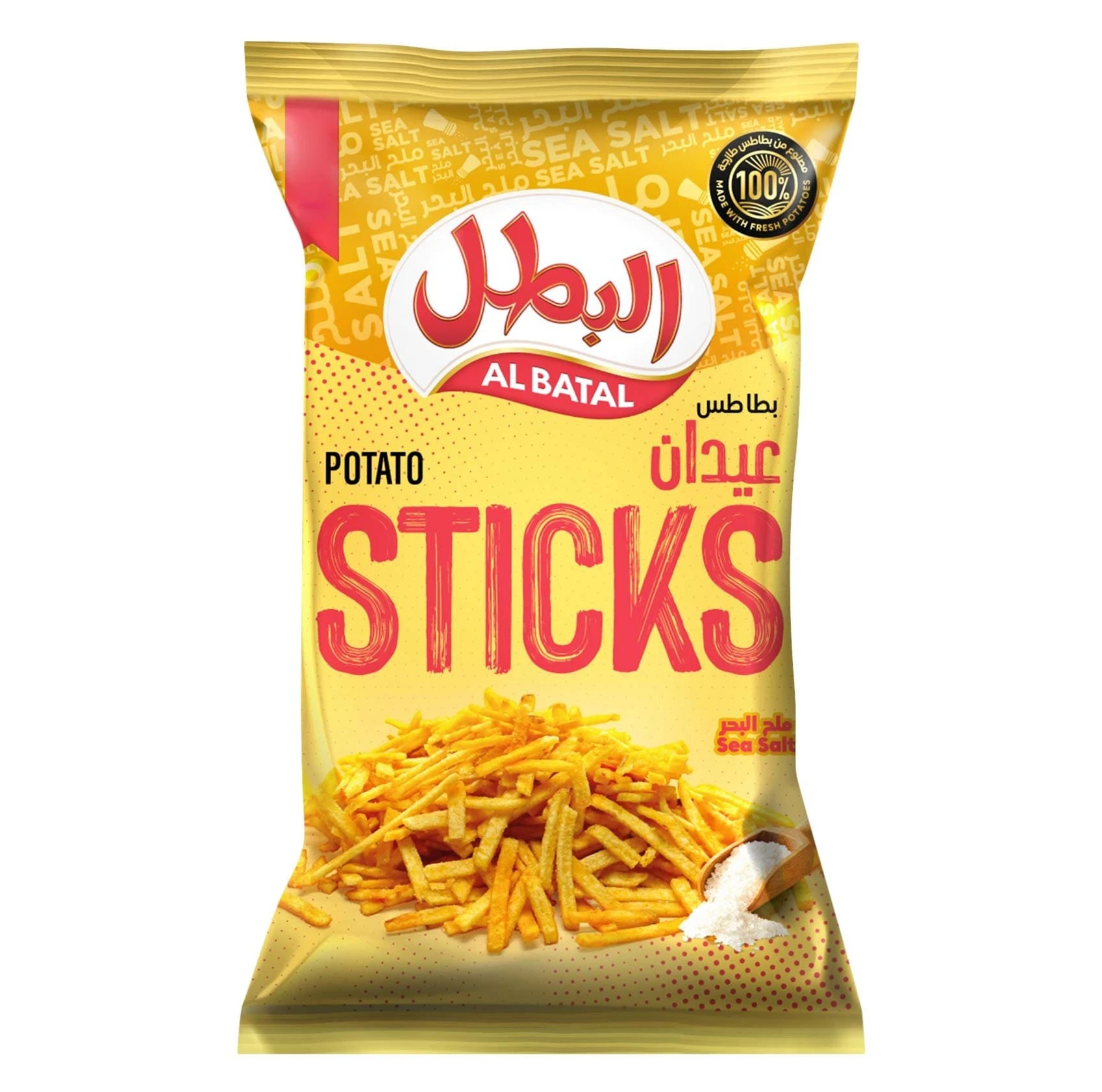 Al Batal Potato Sticks Sea Salt 80 gm