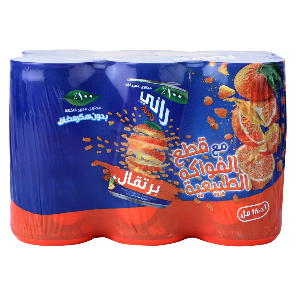 Rani Orange Drink No Added Sugar 6 Pcs 180 ml - view 2