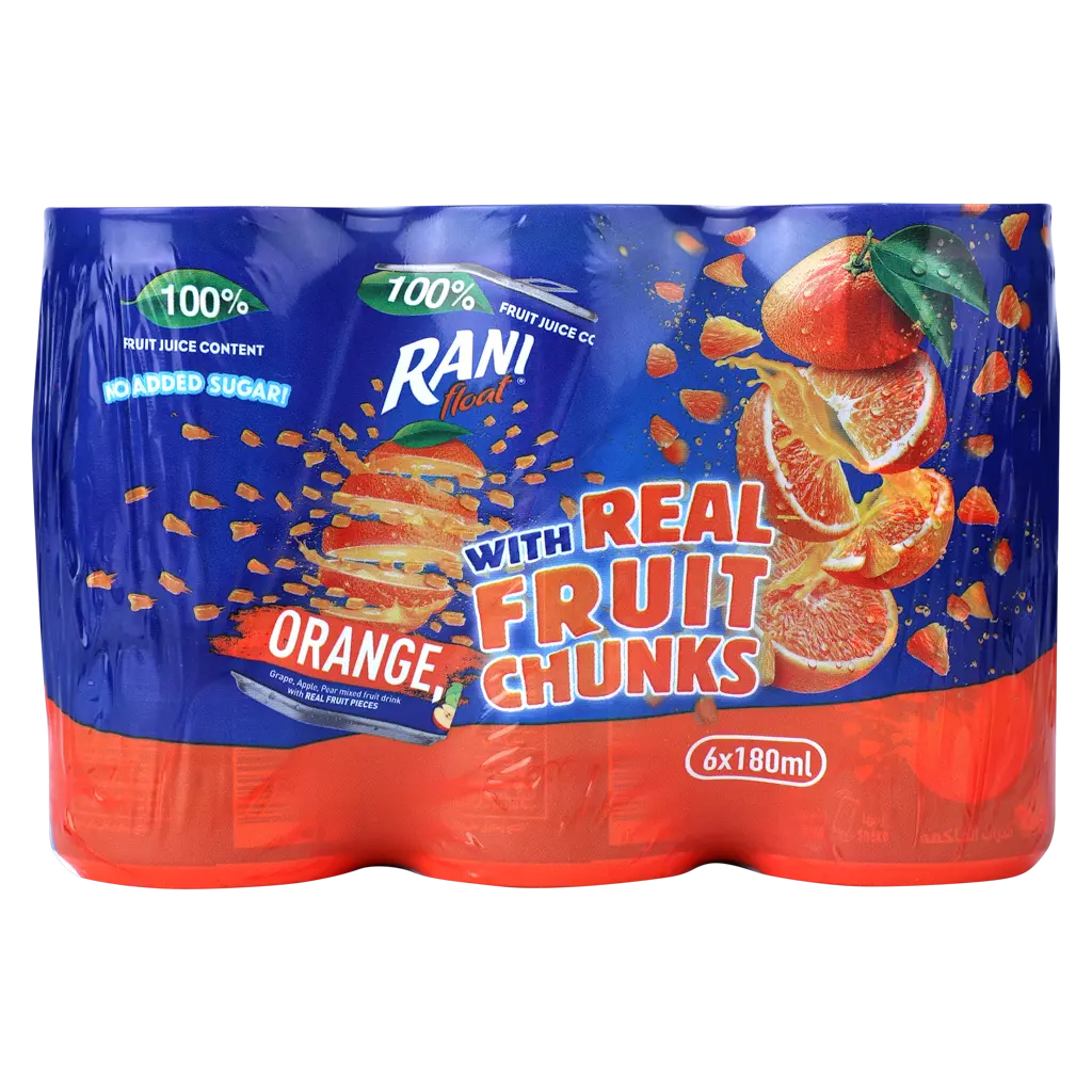 Rani Orange Drink No Added Sugar 6 Pcs 180 ml - view 3