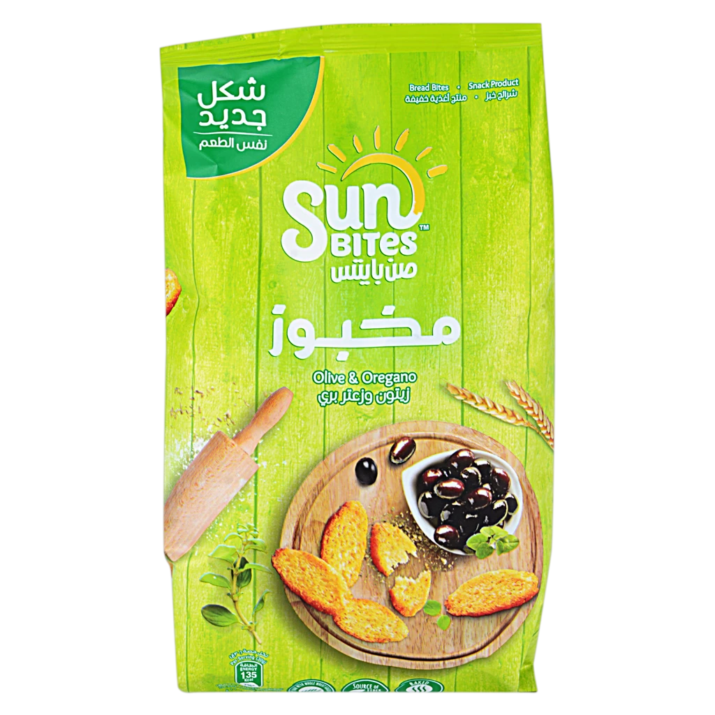 SUNBITES OLIVE AND OREGANO BREAD BITES 110 gm