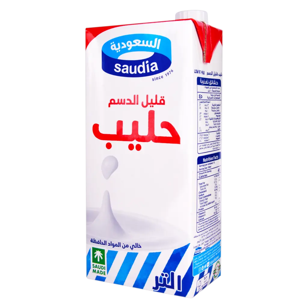 Saudia Low Fat Milk 1 L - view 1