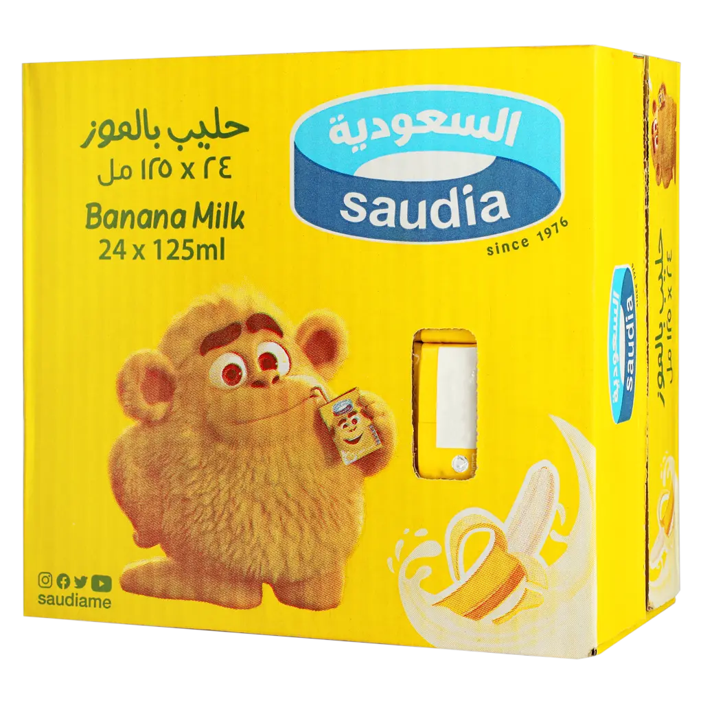 السعودية حليب بالموز 24 حبة 125 مل  - view 2