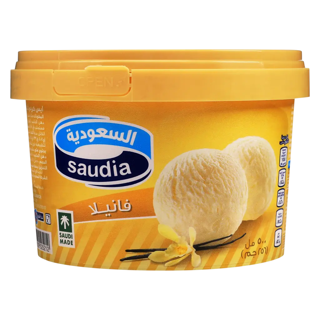 Saudia Ice Cream Vanilla 500 ml - view 1