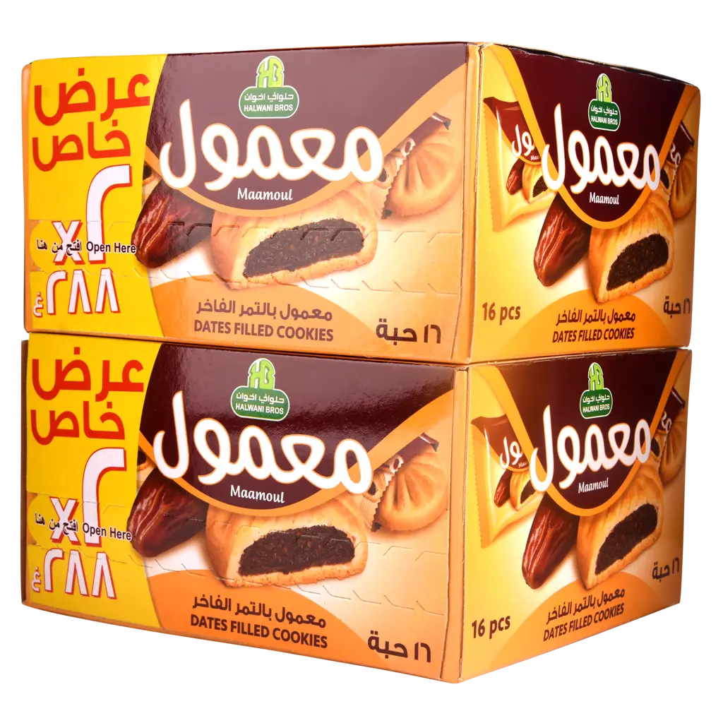 Halwani Maamoul With Dates Promo Pack 16 pcs 18 gm - view 1