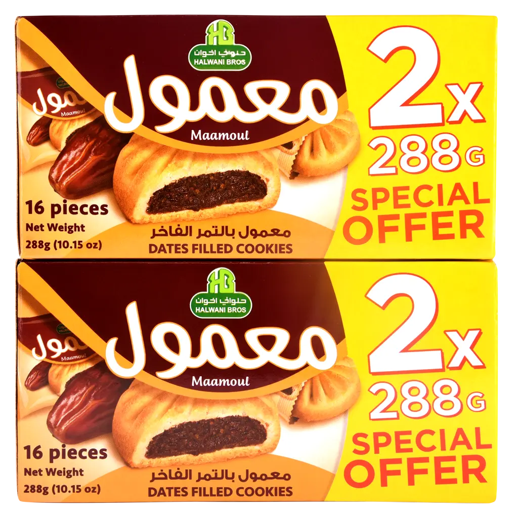 Halwani Maamoul With Dates Promo Pack 16 pcs 18 gm - view 3