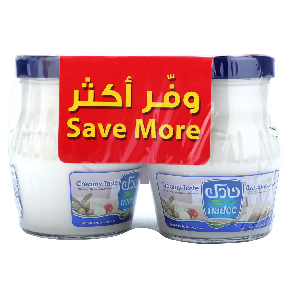 Nadec Spreadable Cream Cheese Jar 500GmX2 - view 2