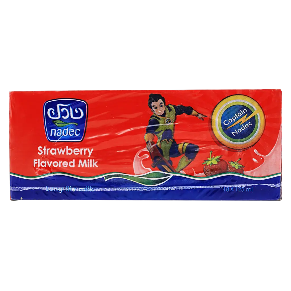 Nadec Long Life Milk Strawberry 125MlX18 - view 3