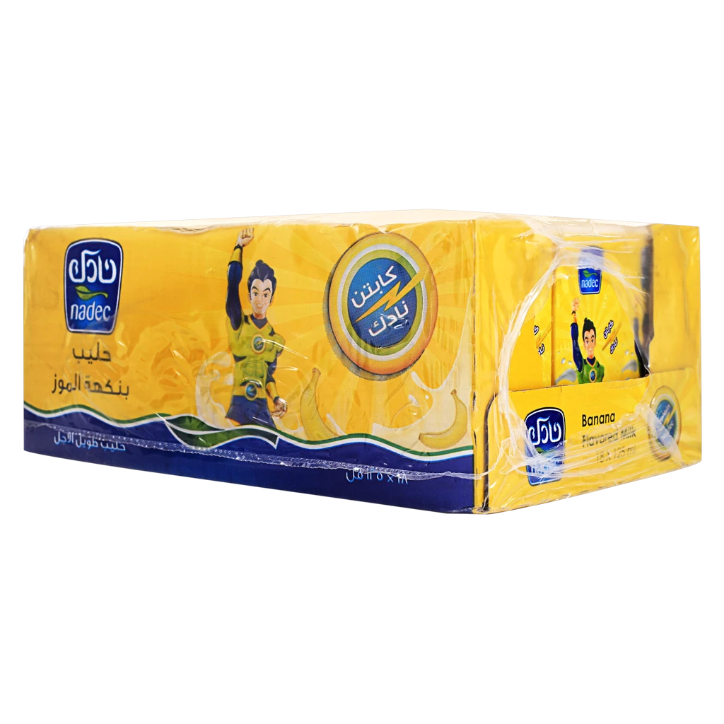 Nadec Long Life Milk Banana 125MlX18