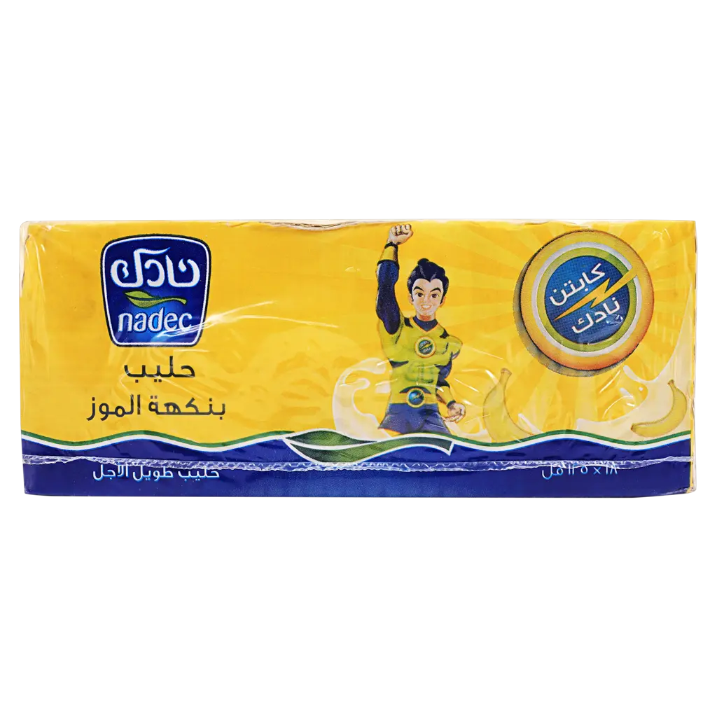 Nadec Long Life Milk Banana 125MlX18 - view 2