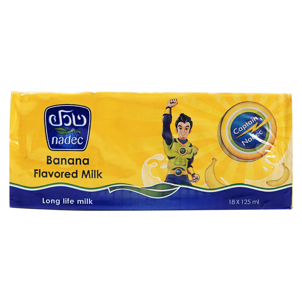 Nadec Long Life Milk Banana 125MlX18 - view 3