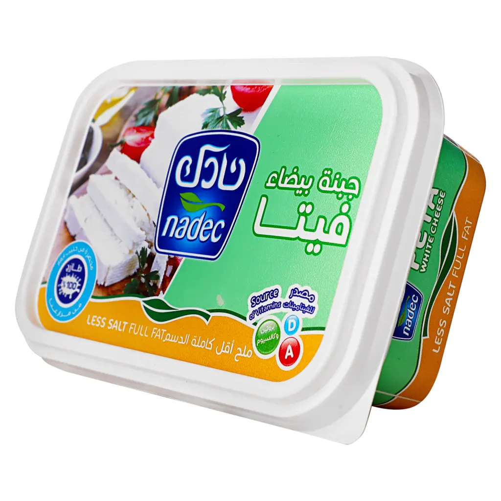 Nadec Feta White Cheese Full Fat Less Salt 200 gm - view 1