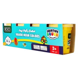 روكو صلصال بألوان نيون 4 حبة