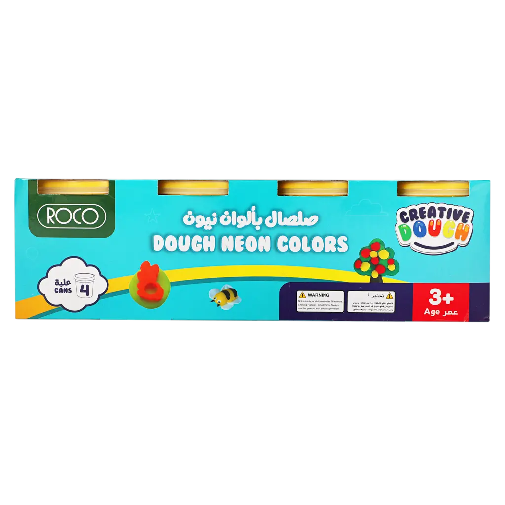 Roco Dough 4 Neon Colors 3 Oz Set - view 2