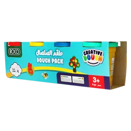 Roco Dough 4 Basic Colors 3 Oz Set / ST 12 Pcs