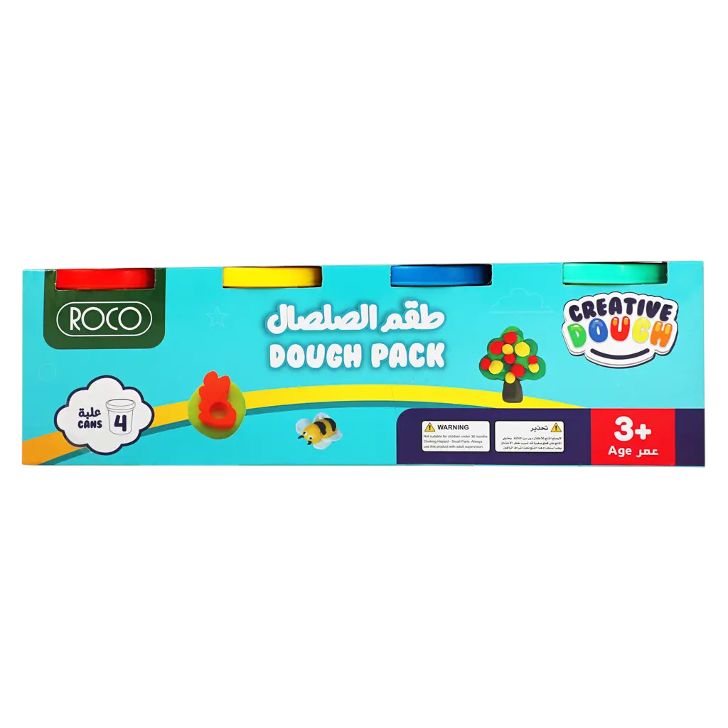Roco Dough 4 Basic Colors 3 Oz Set / ST 12 Pcs - view 2