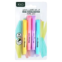 Roco 90 Slim Highlighter 1 - 4 mm Chisel Tip Assorted Color