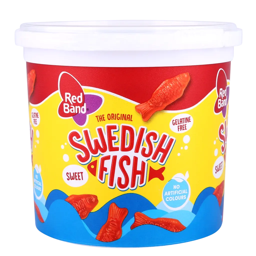 Red Band Swedish Fish Tubs 150 gm - view 1