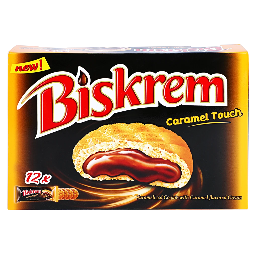 Ulker Biskrem Caramel Cookies Box 12 Pcs 36 gm