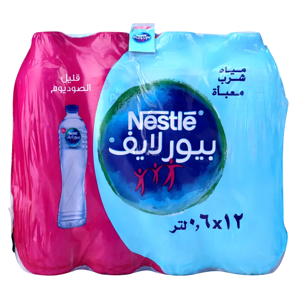 نستله بيور لايف مياه 12 * 600مل  - view 3
