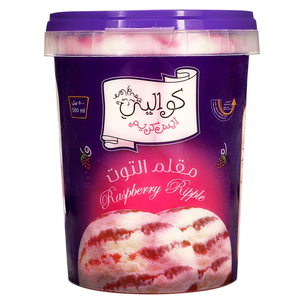 Kwality Ice Cream Raspberry Ripple 500 ml