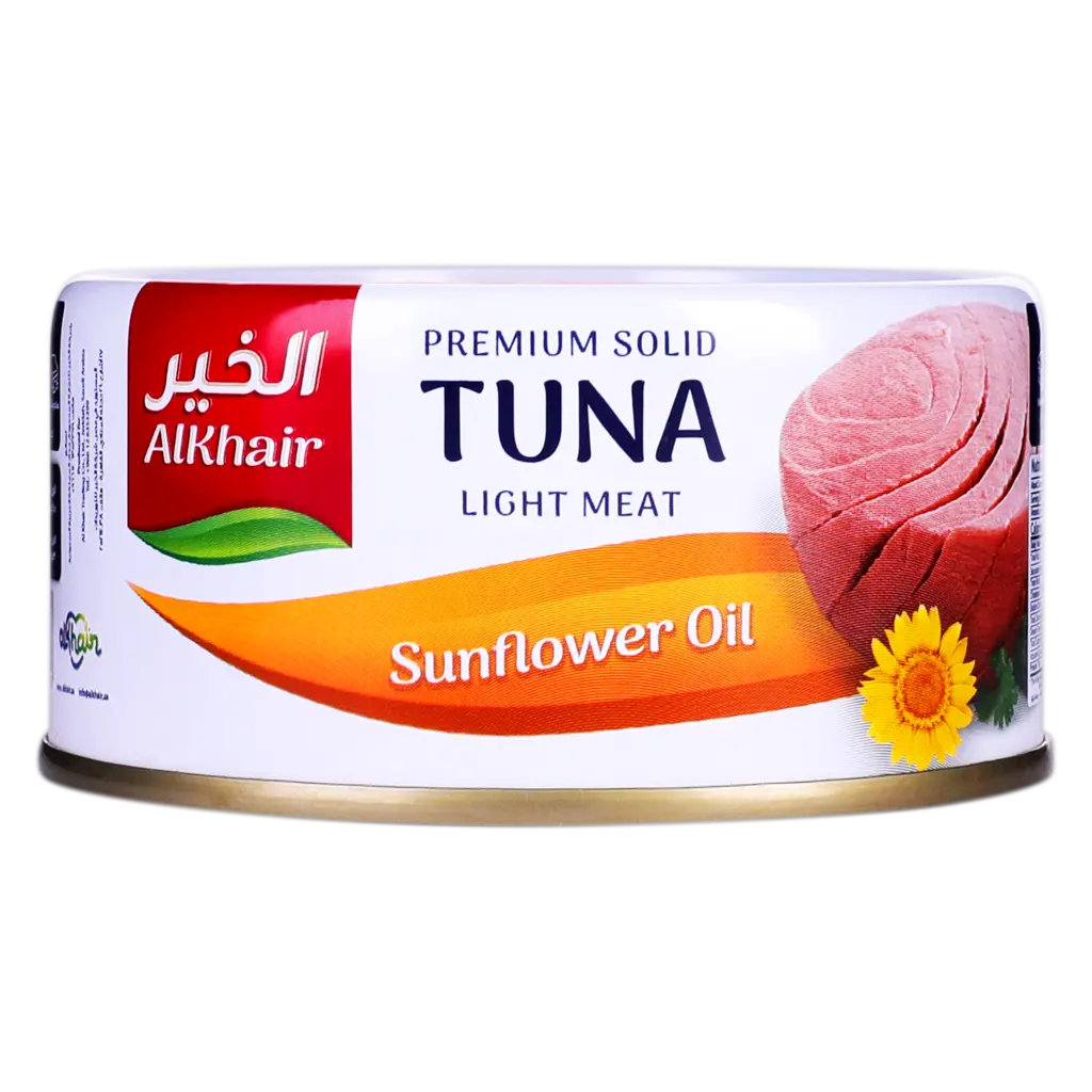الخير لحم تونا خفيف بزيت دوار الشمس 185 جم  - view 2