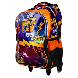 Fares Car Club School Trolly Bag With Pencil Case and Lunch bag  16 inch