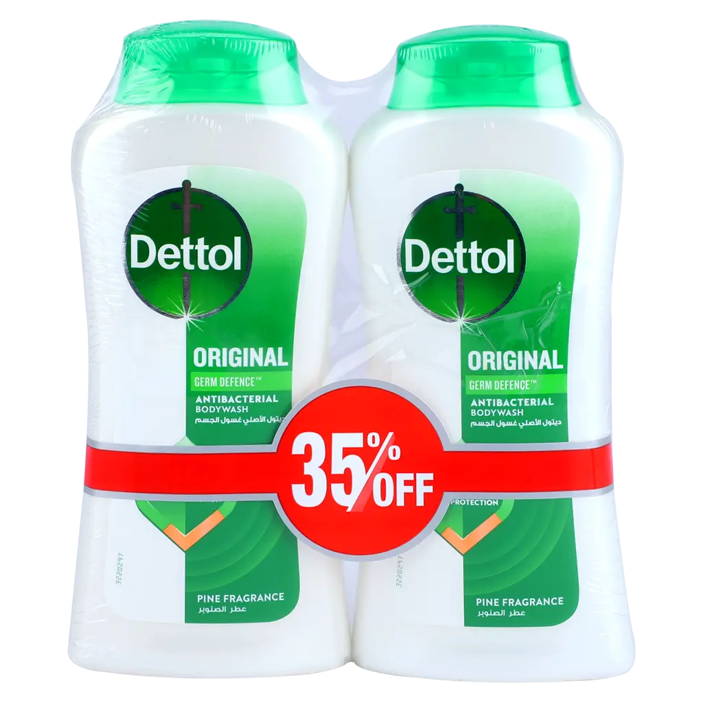 Dettol Original Showergel and Bodywash For Effective Germ Protection 250 ml Twin Pack  - view 2